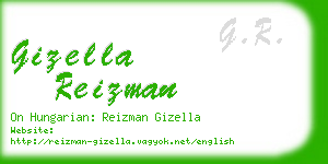 gizella reizman business card